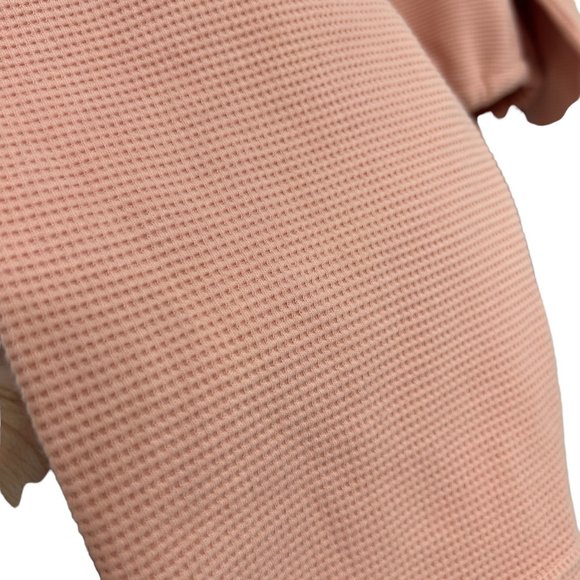 NWT Fabletics Anna Waffle knit tie back crop sweatshirt women's size S - Picture 3 of 8